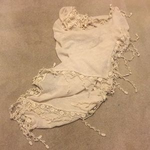 Off white square scarf